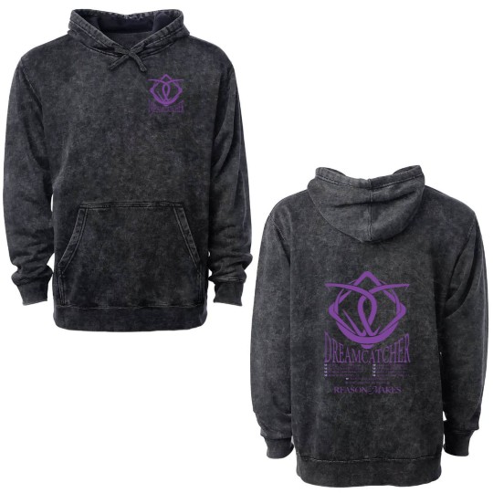 Discover Dreamcatcher Reason Makes World Tour 2023 Double Sided Mineral Wash Hoodies