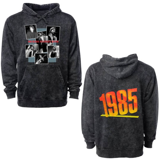 Discover Vintage 1985 Michael Stanley Band Double Sided Mineral Wash Hoodies