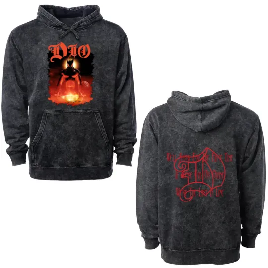 Discover DIO Last in Line Double Sided Mineral Wash Hoodies