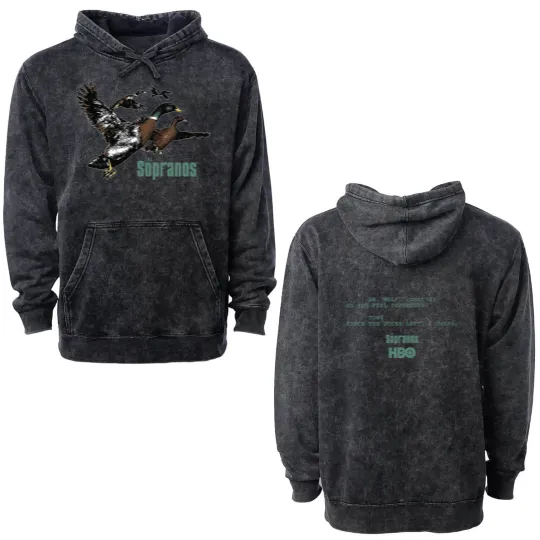 Discover Ducks The Sopranos Double Sided Mineral Wash Hoodies, Dr.Melfi Do You Feel Depressed Double Sided Mineral Wash Hoodies, Tony Since the Duck left I Guess