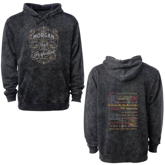 Discover Craig Morgan Two Sided Tracklist Country Concert Double Sided Mineral Wash Hoodies