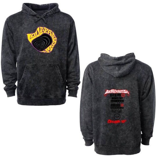 Discover Lollapalooza 1992 Concert Tour Double Sided Mineral Wash Hoodies