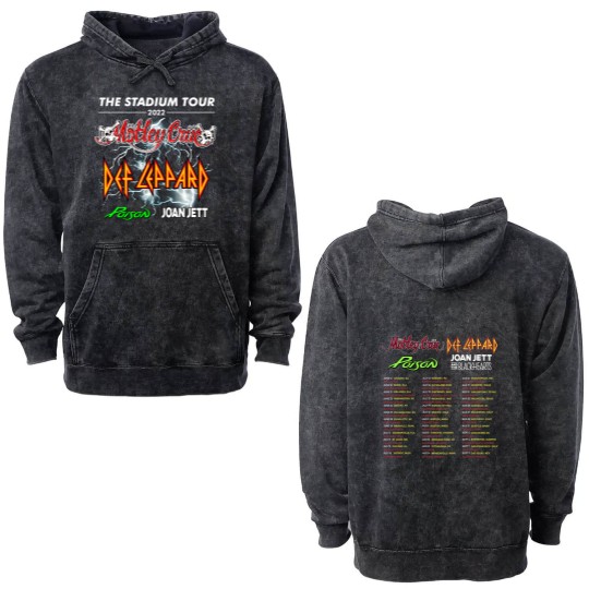 Discover The Stadium Tour 2022 Double Sided Mineral Wash Hoodies