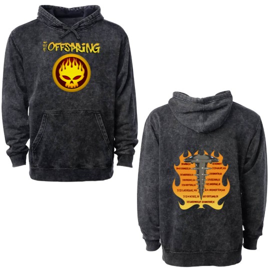 Discover The Offspring conspiracy of one tour 1999 vintage Classic Double Sided Mineral Wash Hoodies