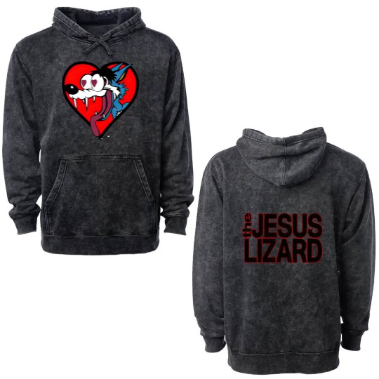 Discover Jesus Lizards Fall Winter Tour 1994 Double Sided Mineral Wash Hoodies