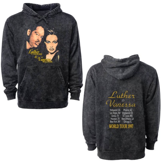 Discover Vintage 90s Luther Vandross Vanessa Williams Rnb Hiphop Rap Double Sided Mineral Wash Hoodies