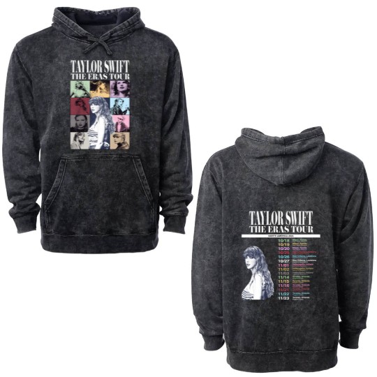 Discover Swift Tour 2024, North America Dates Tour, Reputation tour Double Sided Mineral Wash Hoodies