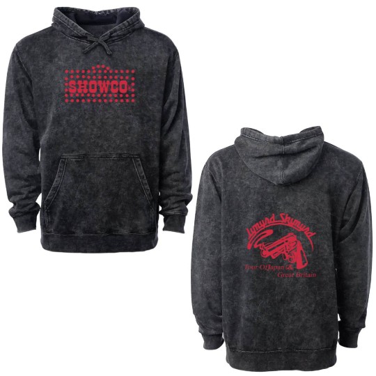 Discover Vintage 1976 Lynyrd Skynyrd Showco Tour of Japan & Great Britain 2 sides Double Sided Mineral Wash Hoodies