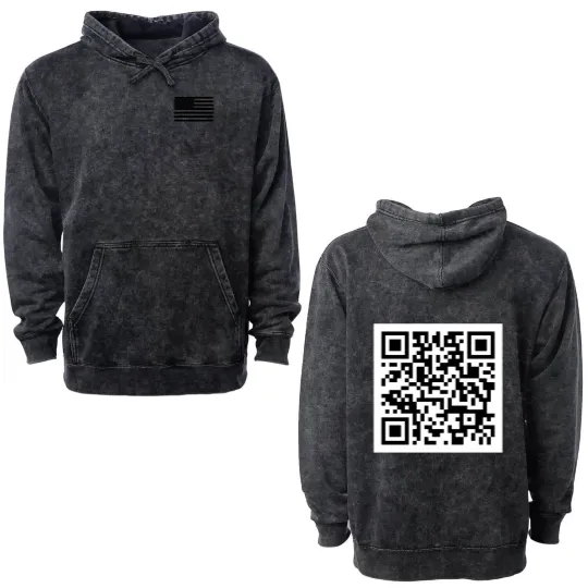 Discover Trump Dance QR Code Double Sided Mineral Wash Hoodies Viral Trump Dance YMCA qr Code Double Sided Mineral Wash Hoodies