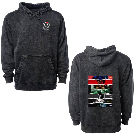 Discover Collection Weeknds Album Trilogy Gift For Fan Double Sided Mineral Wash Hoodies