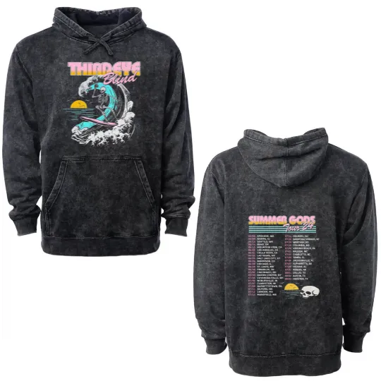 Discover Third Eye Blind Summer Tour Double Sided Mineral Wash Hoodies 2024
