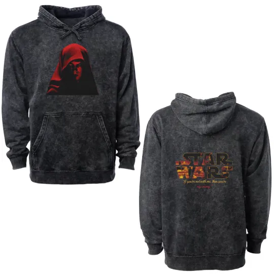 Discover Vintage Anakin Revenge of the Sith Double Sided Mineral Wash Hoodies Anakin Skywalker Double Sided Mineral Wash Hoodies