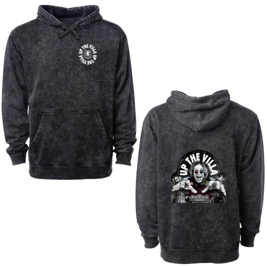 Discover Ozzy Osbourne Up The Villa 2025 Double Sided Mineral Wash Hoodies