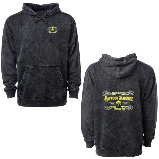 Discover Haywood Jablowme Timber Co Double Sided Mineral Wash Hoodies, Funny Hardwood Double Sided Mineral Wash Hoodies