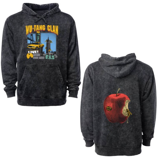 Discover Wu-Tang Clan Final Chamber Tour New York City  2025 Unisex Double Sided Mineral Wash Hoodies