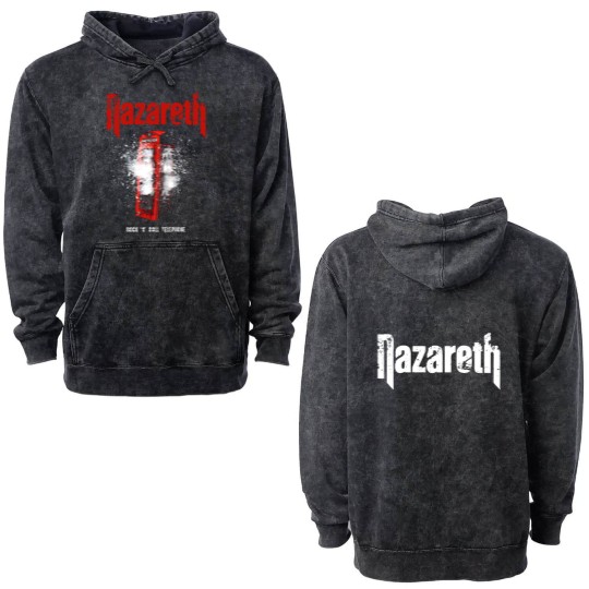 Discover NAZARETH - Rock 'n' Roll Telephone Double Sided Mineral Wash Hoodies
