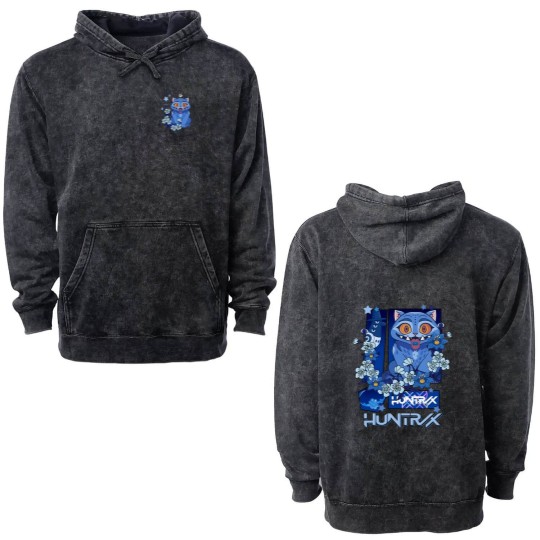 Discover 2025 Anime K-Pop Demon Hunters Derpy Tiger Double Sided Mineral Wash Hoodies Men Women