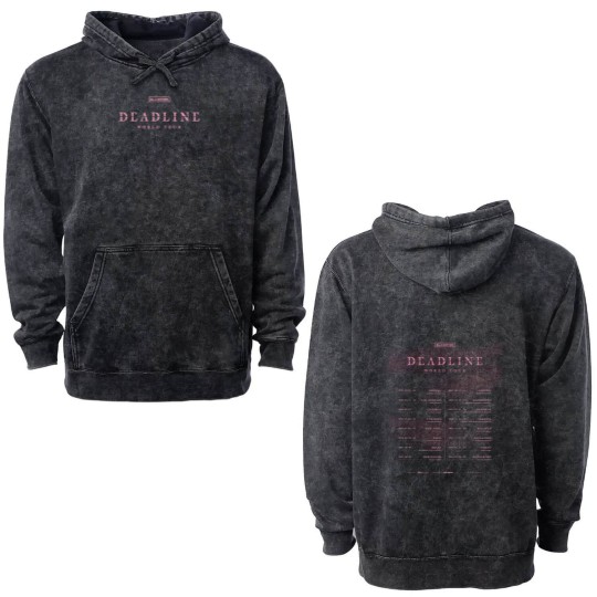 Discover Blackpink Deadline World Tour Dates 2025 2026 Fan Gifts Two Sides Classic T-Shir Double Sided Mineral Wash Hoodies