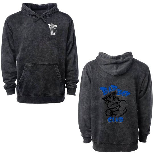 Discover Vintage BAD BOY CLUB Double Sided Mineral Wash Hoodies