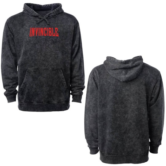 Discover Conquest Invincible Double Sided Mineral Wash Hoodies, Invincible Mark Grayson Atom Eve Love Comics, Invincible Graphi