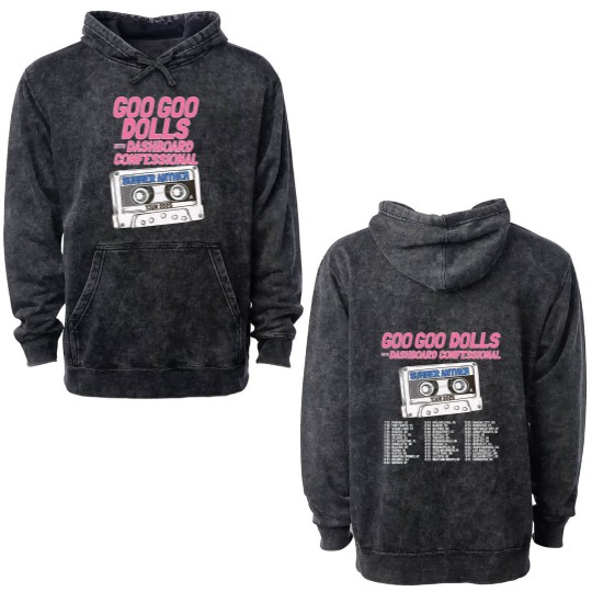 Discover HOT! Goo Goo Dolls Summer Anthem Tour 2025 Double Sided Mineral Wash Hoodies ALL Size S-5XL