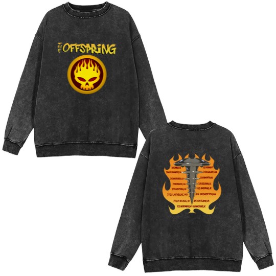 Discover The Offspring conspiracy of one tour 1999 vintage Classic Double Sided Mineral Wash Sweatshirts