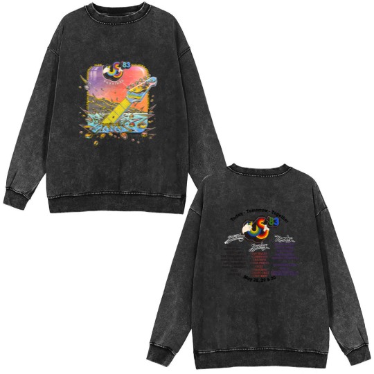 Discover 83 us festival music Double Sided Mineral Wash Sweatshirts oingo boingo Double Sided Mineral Wash Sweatshirts