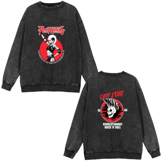Discover Vtg Plasmatics Wendy O Williams Cotton S-5XL Unisex Black 2 Sided Double Sided Mineral Wash Sweatshirts