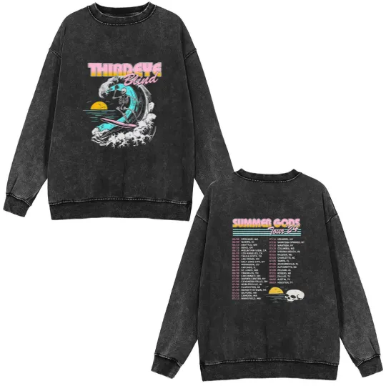 Discover Third Eye Blind Summer Tour Double Sided Mineral Wash Sweatshirts 2024