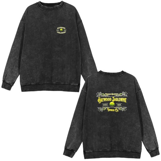 Discover Haywood Jablowme Timber Co Double Sided Mineral Wash Sweatshirts, Funny Hardwood Double Sided Mineral Wash Sweatshirts