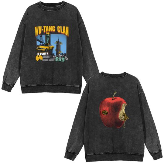 Discover Wu-Tang Clan Final Chamber Tour New York City  2025 Unisex Double Sided Mineral Wash Sweatshirts