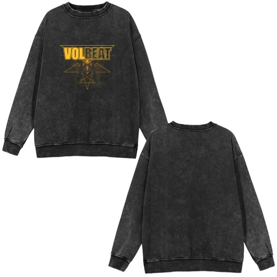Discover Volbeat Greatest Of All Tours Worldwide 2025 Fan Double Sided Mineral Wash Sweatshirts
