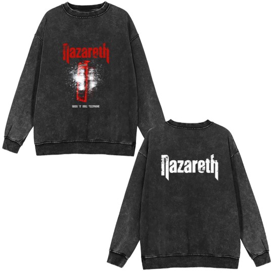 Discover NAZARETH - Rock 'n' Roll Telephone Double Sided Mineral Wash Sweatshirts