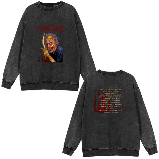 Discover Cannibal Corpse- KILL Double Sided Mineral Wash Sweatshirts
