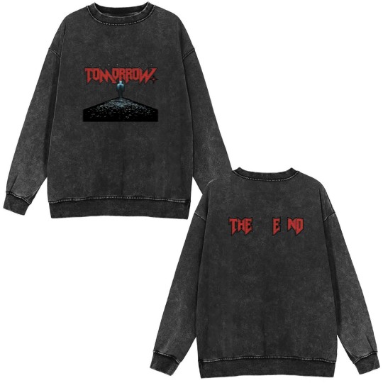 Discover Hurry Up Tomorrow Weeknds 2025 Double Sided Mineral Wash Sweatshirts, Album Double Sided Mineral Wash Sweatshirts Gift Double Sided Mineral Wash Sweatshirts