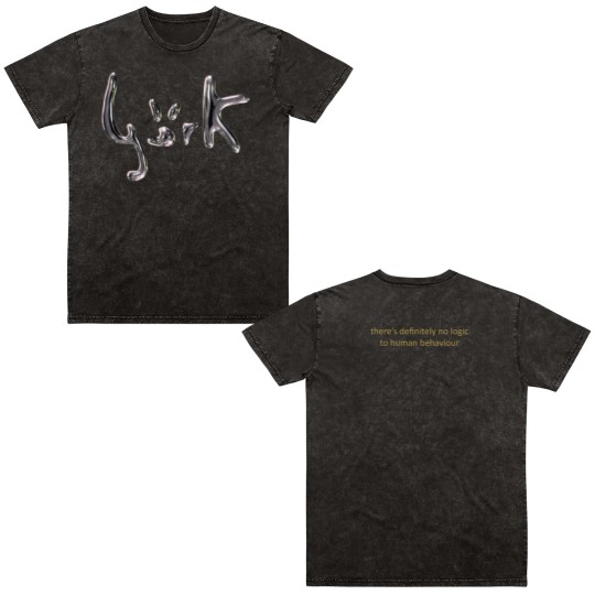 Discover Bjork Human Behaviour Double Sided Mineral Wash T Shirts