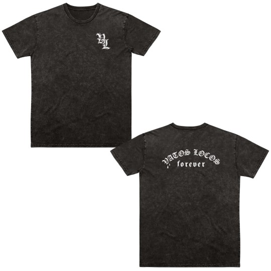 Discover Shockstar "VATOS LOCOS Forever" Blood in Blood Out chicano vl Double Sided Mineral Wash T Shirts