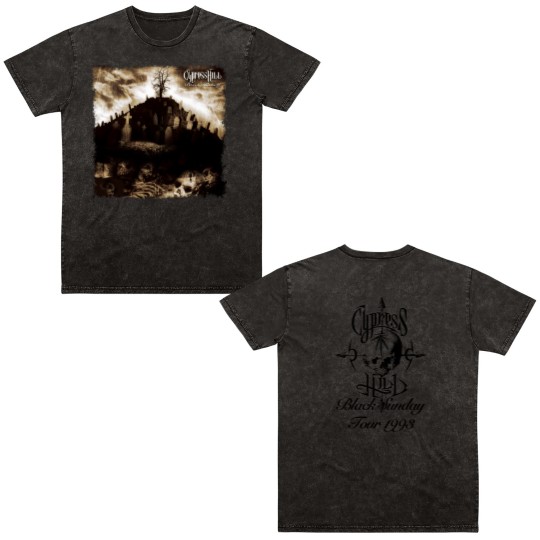 Discover Vintage Cypress Hill Black Sunday Double Sided Mineral Wash T Shirts