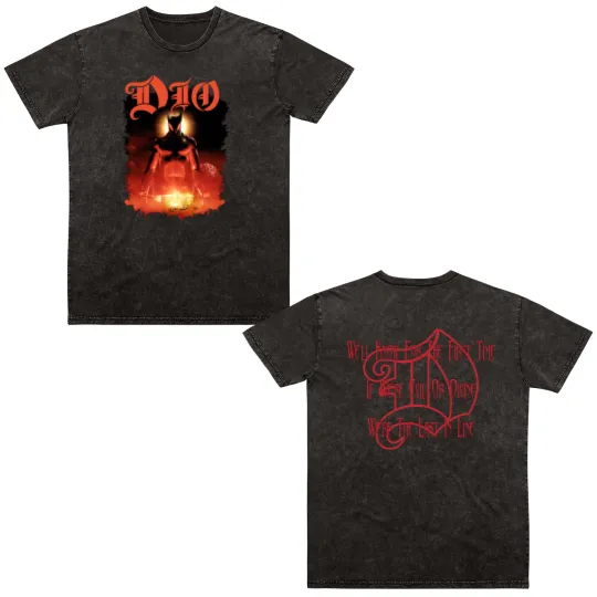 Discover DIO Last in Line Double Sided Mineral Wash T Shirts
