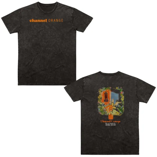 Discover Frank Ocean Channel Orange Double Sided Mineral Wash T Shirts