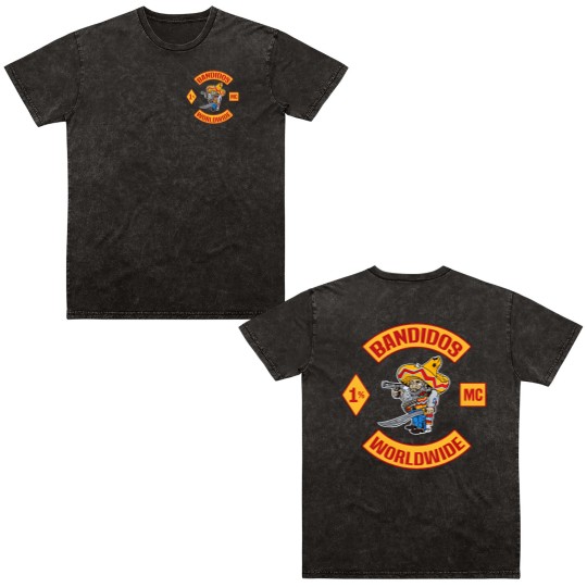 Discover Bes t Day da New Bandidos MC Motorcycle SYLB Double Sided Mineral Wash T Shirts