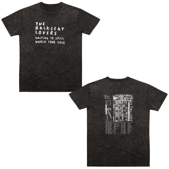 Discover The Backseat Lovers Tour 2023 Double Sided Mineral Wash T Shirts, Waiting To Spill  Double Sided Mineral Wash T Shirts