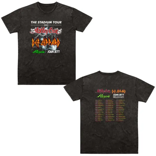 Discover The Stadium Tour 2022 Double Sided Mineral Wash T Shirts