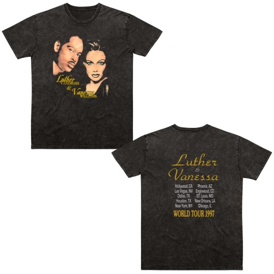 Discover Vintage 90s Luther Vandross Vanessa Williams Rnb Hiphop Rap Double Sided Mineral Wash T Shirts