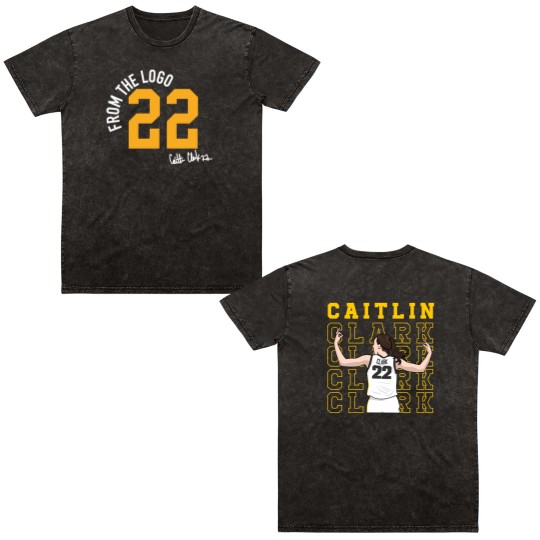 Discover 22 Caitlin Basketball Double Sided Mineral Wash T Shirts, American Basketball Double Sided Mineral Wash T Shirts