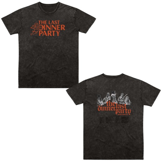 Discover The Last Dinner Party 2024 Tour Double Sided Mineral Wash T Shirts, The Last Dinner Double Sided Mineral Wash T Shirts