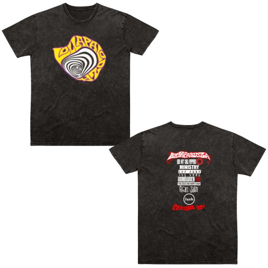 Discover Lollapalooza 1992 Concert Tour Double Sided Double Sided Mineral Wash T Shirts