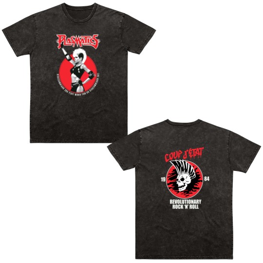 Discover Vtg Plasmatics Wendy O Williams Cotton S-5XL Unisex Black 2 Sided Double Sided Mineral Wash T Shirts