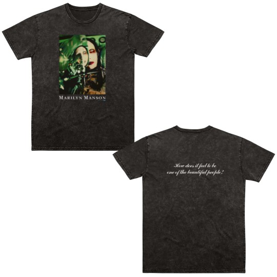 Discover MARILYN MANSON 1997 Double Sided Mineral Wash T Shirts How Does It Feel To Be One Of The Beautiful Gift