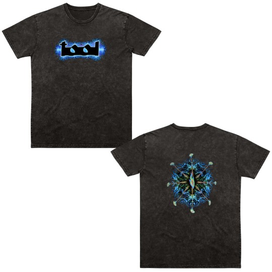 Discover Tool Blue Nerve Ending Music Band Double Sided Mineral Wash T Shirts